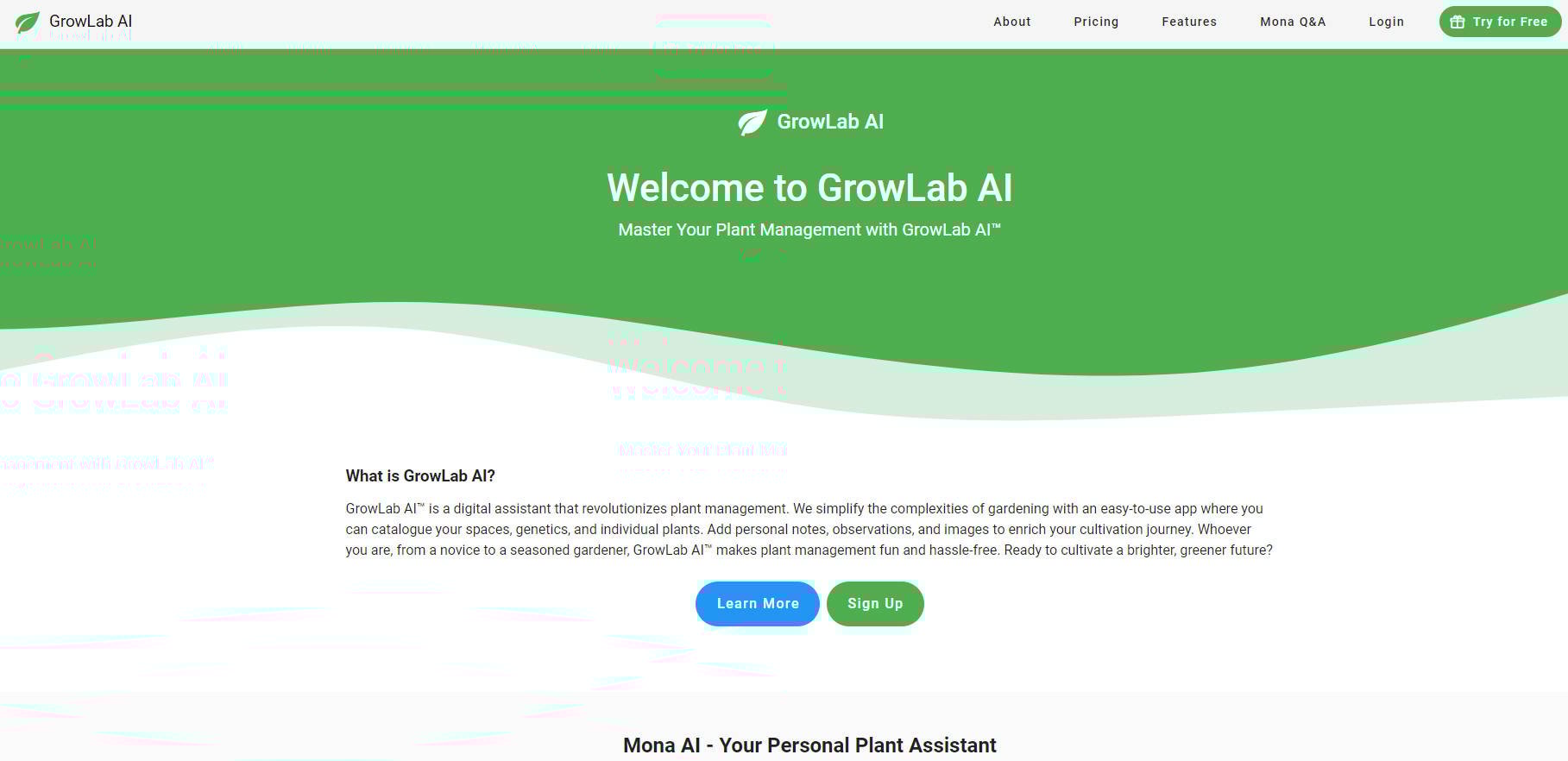 
              GrowLab AI            
