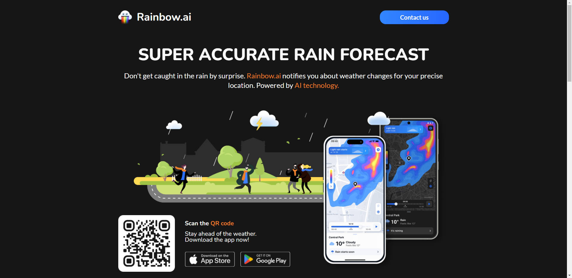 
              Weather forecast by Rainbow AI            
