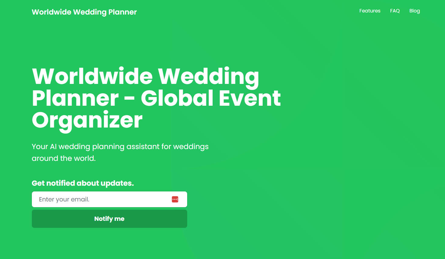 
              Worldwide Wedding Planner            
