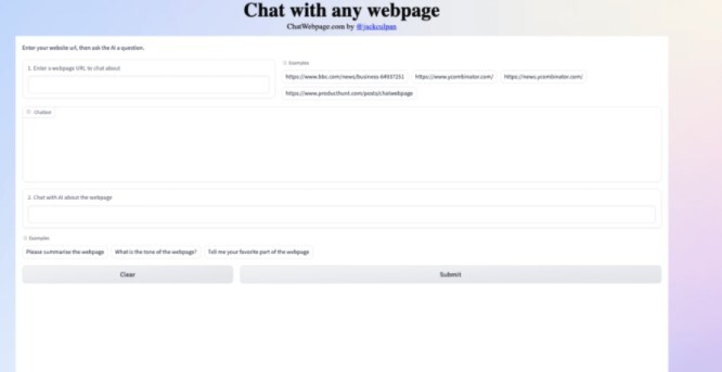 
              Chat with any webpage            
