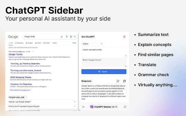 
              ChatGPT Sidebar            
