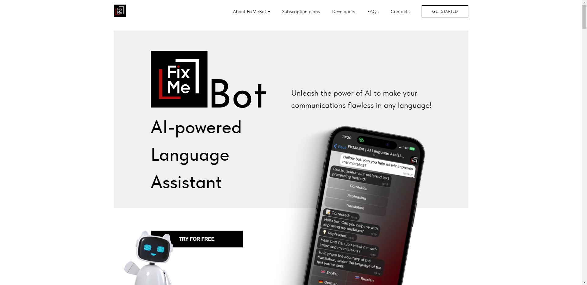 
              FixMeBot            

