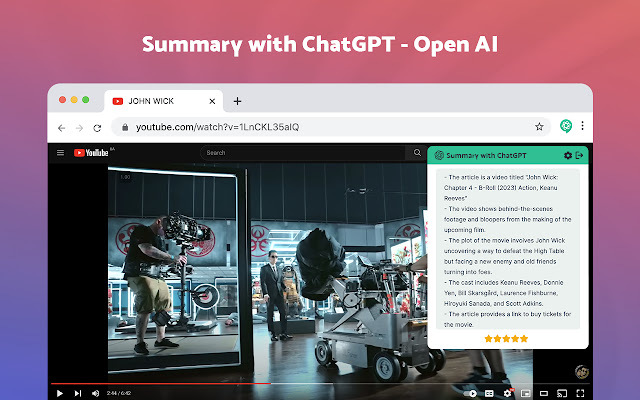
               Summary with ChatGPT            
