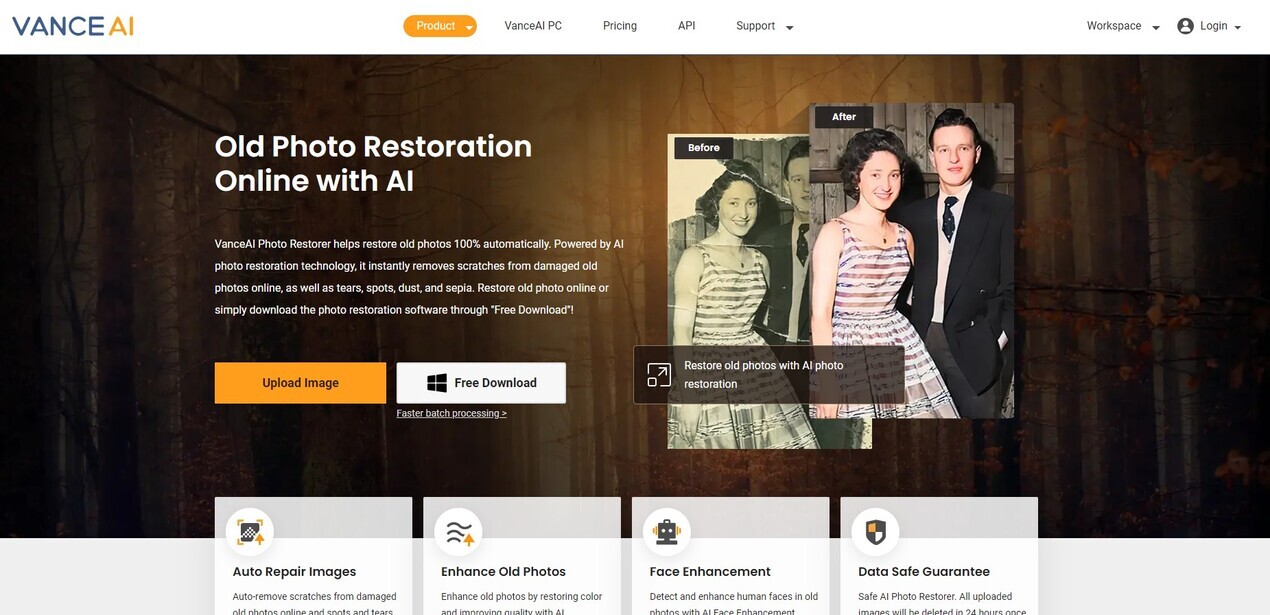 
              VanceAI Photo Restorer            
