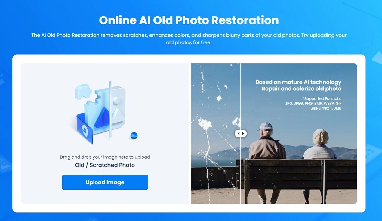 
Wondershare Online AI Old Photo Restoration
