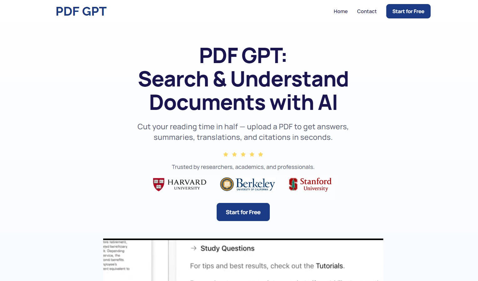 
              PDF GPT             
