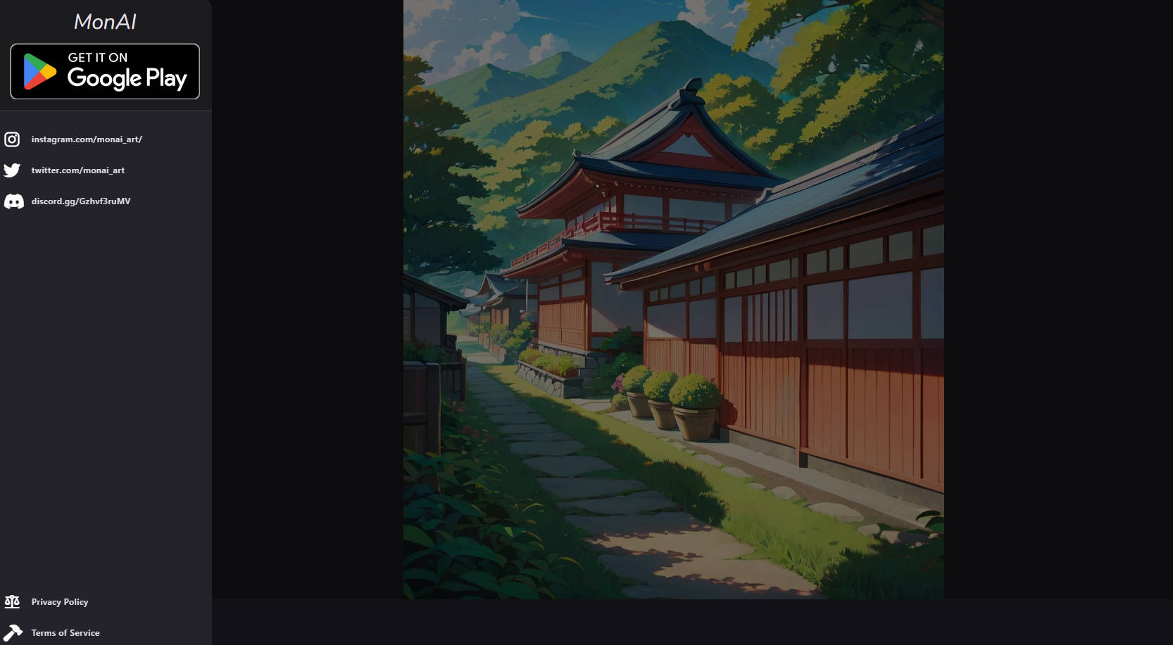
MonAI - AI Art Generator 
