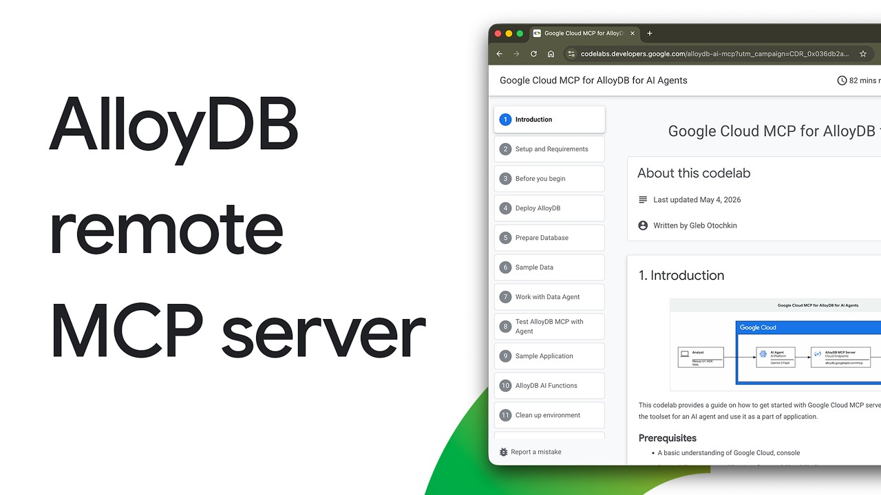 Futur-IA:&nbsp;Comment connecter des agents IA directement aux données de votre entreprise : présentation du serveur MCP distant AlloyDB
