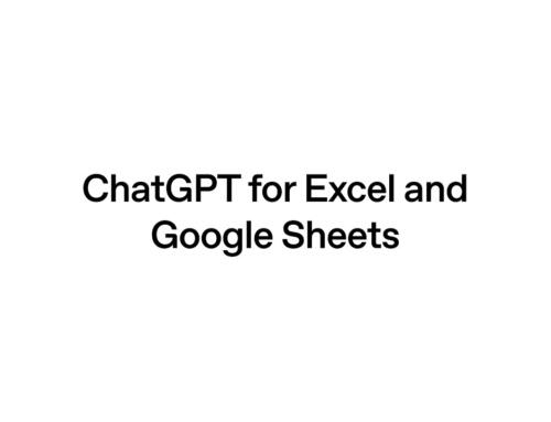 Overview of ChatGPT for Excel and Google Sheets